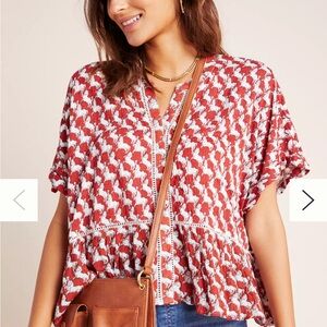Anthropologie Horsing Around Blouse